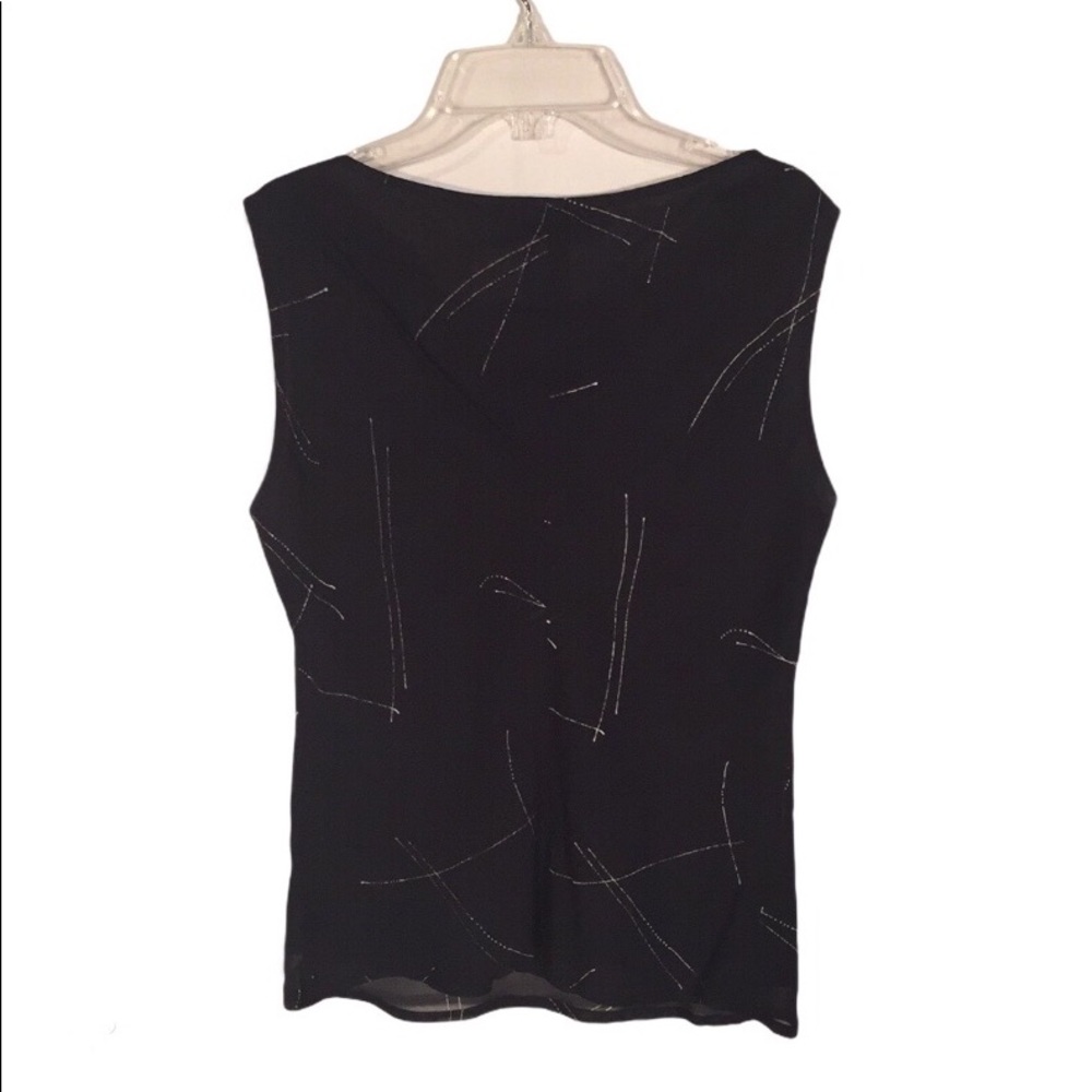 NWOT Jones New York Top Skirt 2 PC Set Black Sz 8